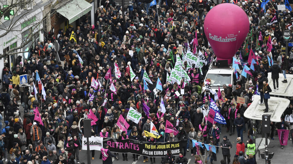 Réforme des retraites : 1,2 million de manifestants en France selon la police, 2,8 selon la CGT