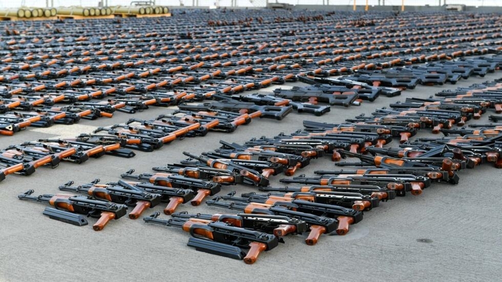 Le Pentagone annonce une saisie par des "alliés" d'armes iraniennes destinées au Yémen Le Pentagone annonce une saisie par des "alliés" d'armes iraniennes destinées au Yémen