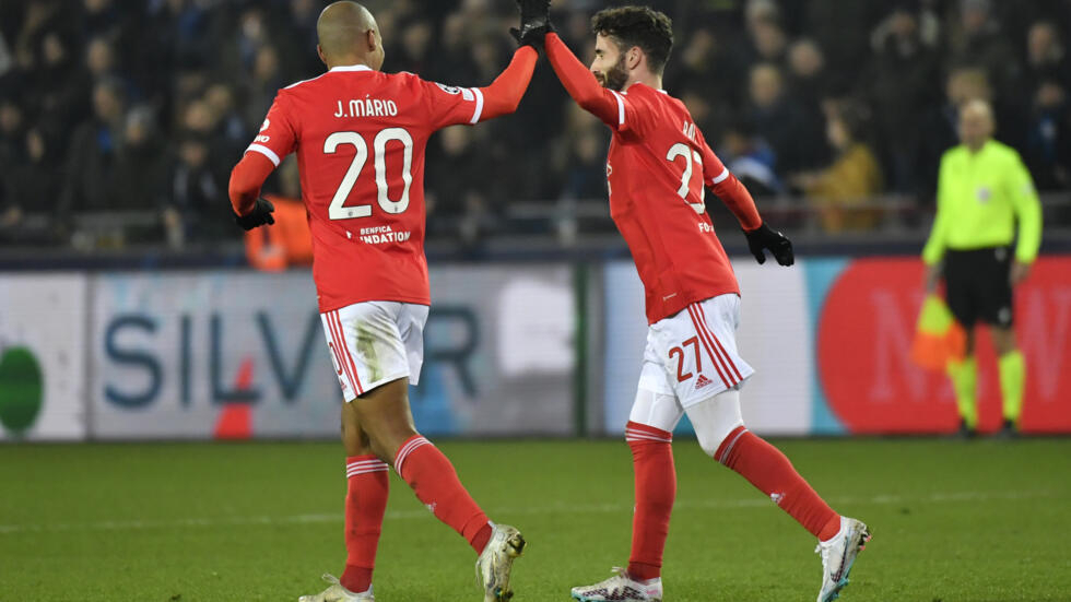 Ligue des champions : Benfica prend une sérieuse option face au Club Bruges