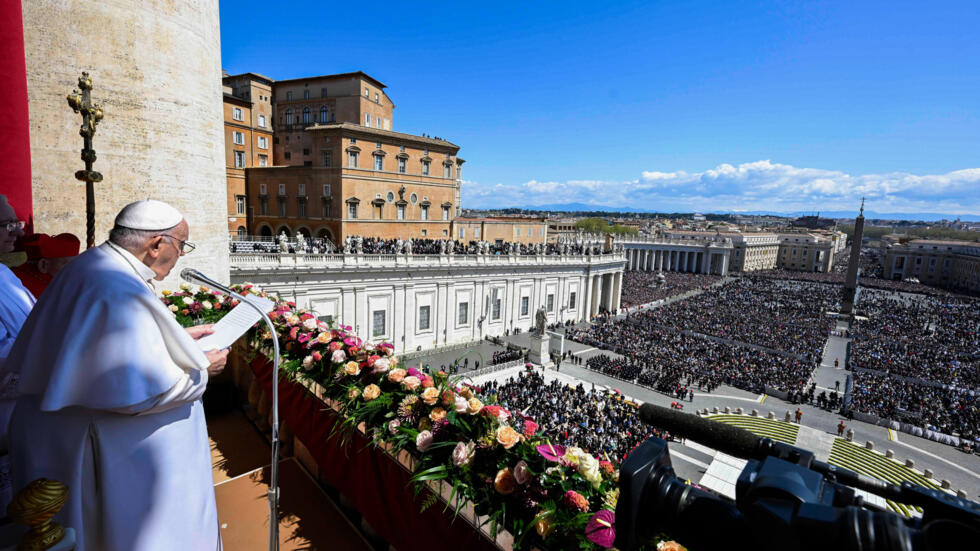 Pour Pâques, le pape François fait part de sa "vive inquiétude" au sujet du Proche-Orient