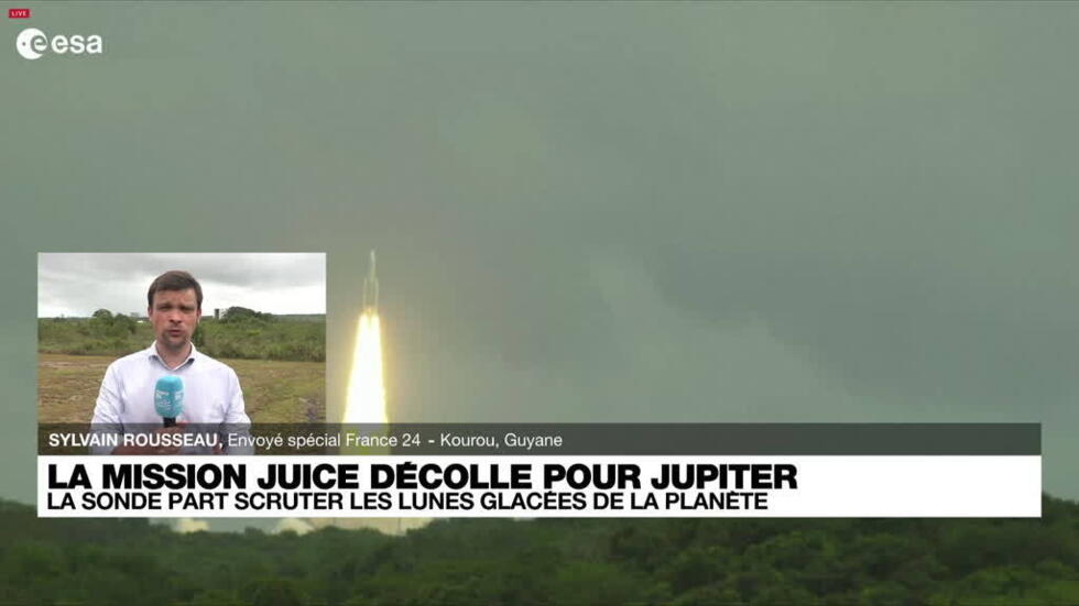 La sonde européenne Juice décolle vers Jupiter et ses lunes glacées