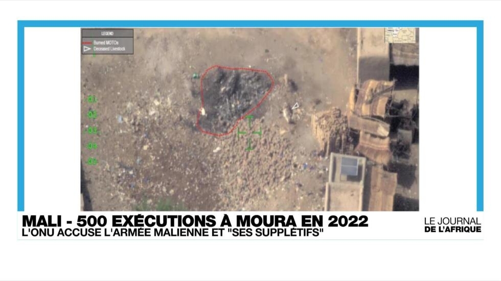 L'ONU accuse l'armée malienne et ses "supplétifs" du massacre de Moura en 2022 L'ONU accuse l'armée malienne et ses "supplétifs" du massacre de Moura en 2022