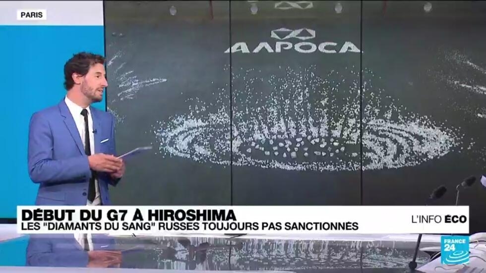 Réuni au Japon, le G7 veut sanctionner les "diamants du sang" russes Réuni au Japon, le G7 veut sanctionner les "diamants du sang" russes