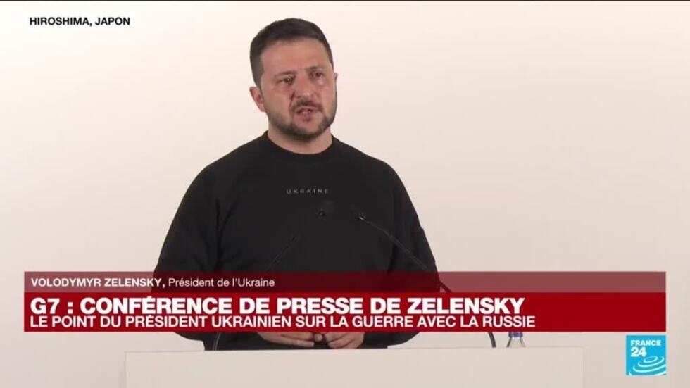 Pour Volodymyr Zelensky, "les photos d'Hiroshima détruite rappellent Bakhmout"