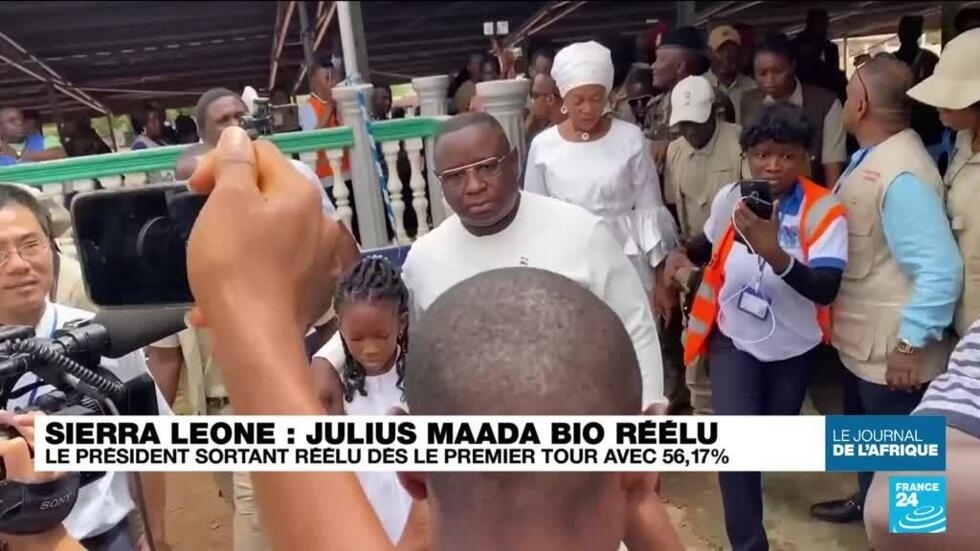 Sierra Leone : le président Julius Maada Bio réélu pour un deuxième mandat