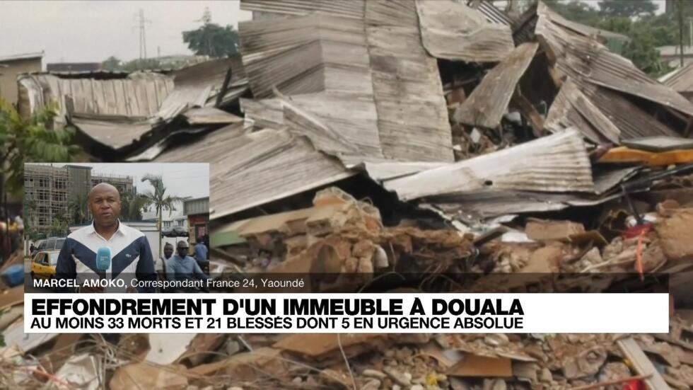 Cameroun : au moins 33 morts dans l'effondrement d'un immeuble d'habitation à Douala