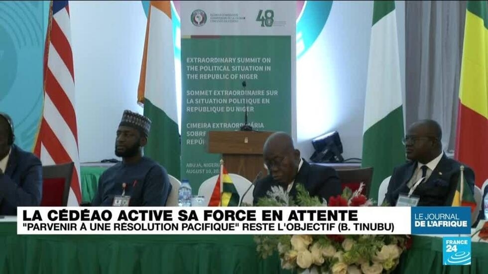 La Cédéao active sa force en attente : "une résolution pacifique" reste l’objectif (Bola Tinubu) La Cédéao active sa force en attente : "une résolution pacifique" reste l’objectif (Bola Tinubu)