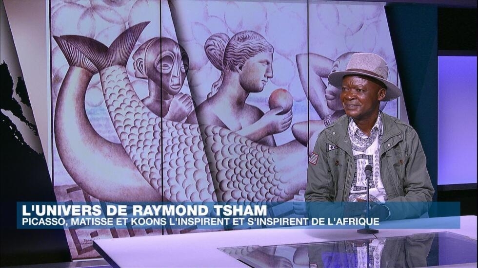 Raymond Tsham, l'artiste congolais qui réalise toutes ses toiles avec son stylo à bille