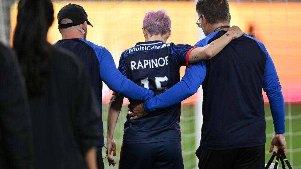 Football : fin de carrière amère pour Megan Rapinoe, blessée lors de son dernier match