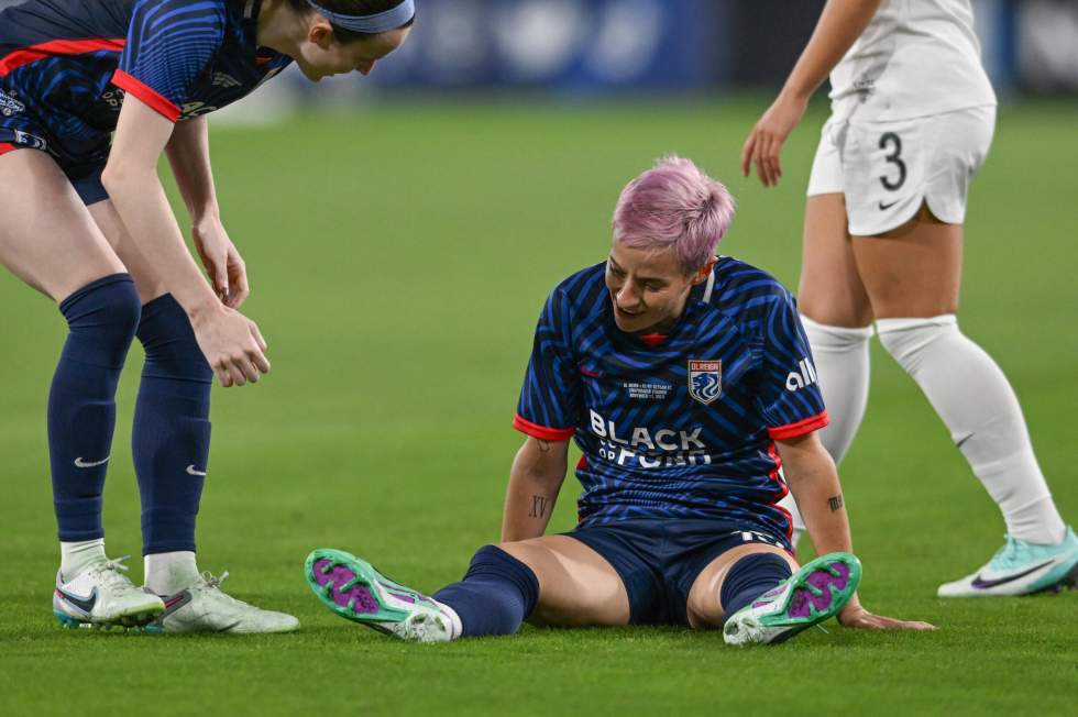 Football : fin de carrière amère pour Megan Rapinoe, blessée lors de son dernier match