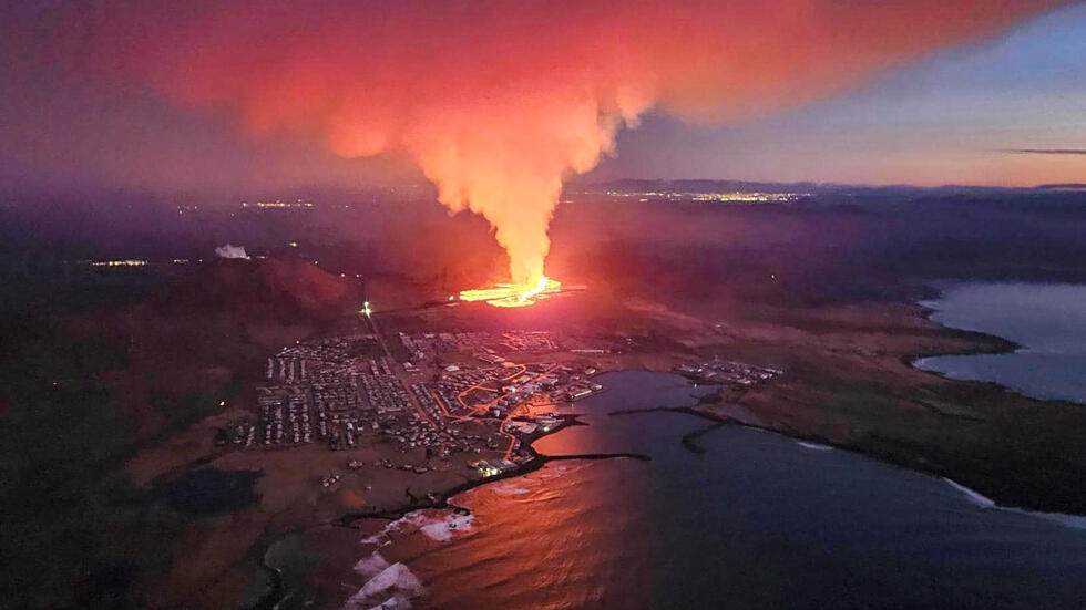 En images : une nouvelle éruption volcanique embrase le sud-ouest de l'Islande