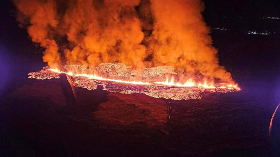 En images : une nouvelle éruption volcanique embrase le sud-ouest de l'Islande