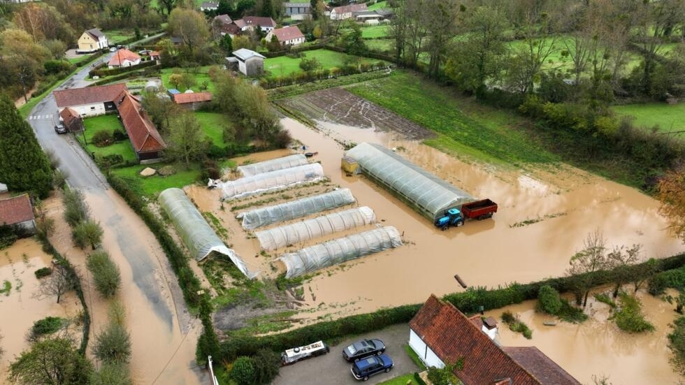 En images : le Pas-de-Calais inondé, record de pluie en France