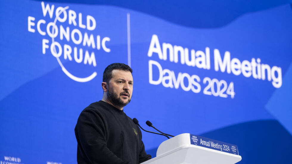 À Davos, Zelensky appelle l'Occident à l'unité face au "prédateur" Poutine