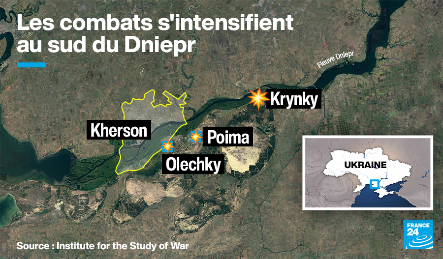 Le Dniepr, extension du domaine de la contre-offensive ukrainienne