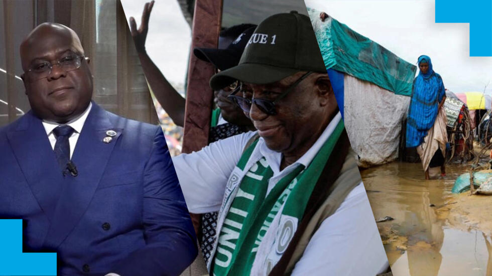 Début de campagne en RD Congo, Weah battu au Liberia, inondations en Somalie : l'hebdo Afrique Début de campagne en RD Congo, Weah battu au Liberia, inondations en Somalie : l'hebdo Afrique
