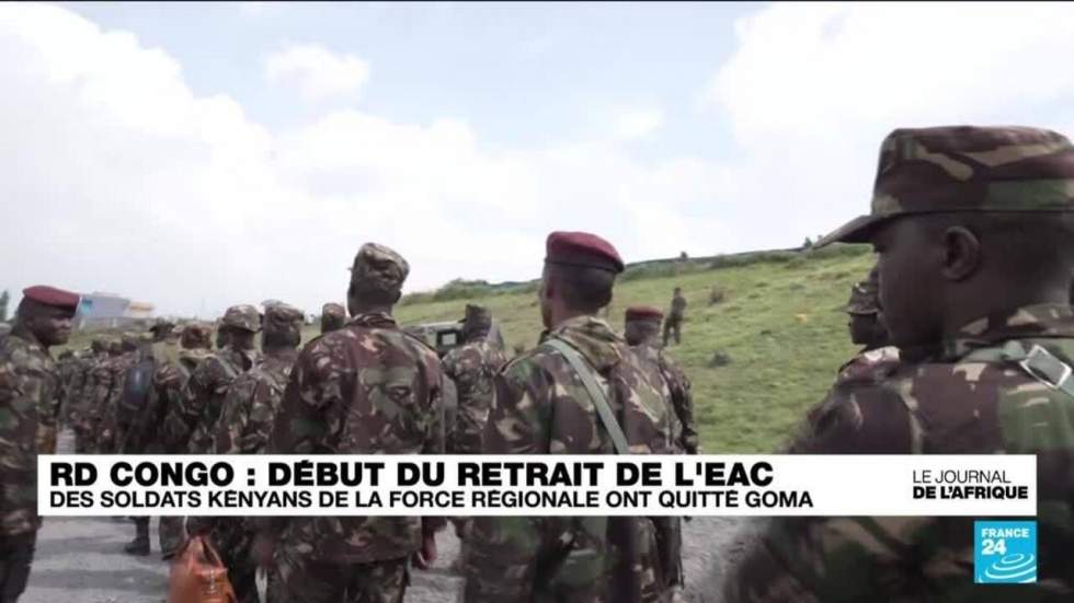 RD Congo : un premier groupe de soldats kényans de la force régionale est-africaine a quitté Goma