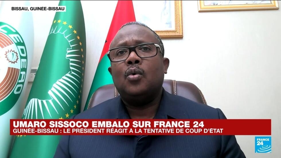 Exclusif : le président de Guinée-Bissau Umaro Sissoco Embalo réagit à la "tentative de coup d’État" Exclusif : le président de Guinée-Bissau Umaro Sissoco Embalo réagit à la "tentative de coup d’État"