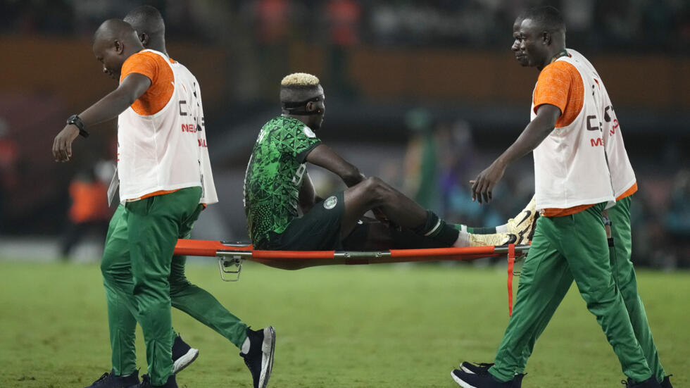 CAN 2024 : Victor Osimhen, blessé et incertain pour la demi-finale du Nigeria