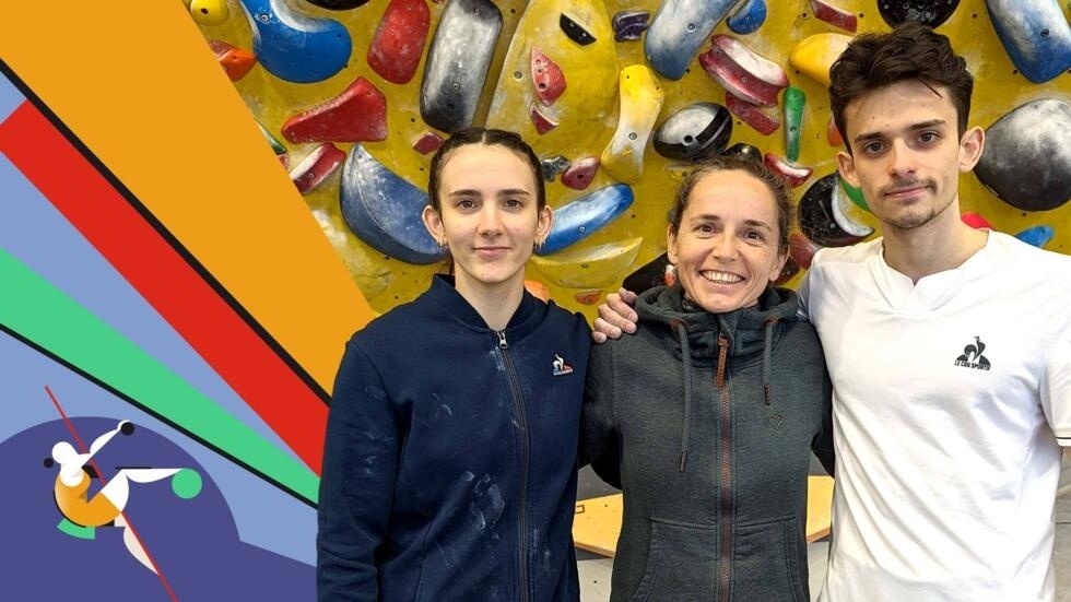 Zélia, Sam et Cécile Avezou : l’escalade et l’objectif Paris-2024 en famille