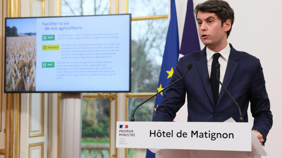 France : Gabriel Attal veut placer l'agriculture "au rang des intérêts fondamentaux de la nation" France : Gabriel Attal veut placer l'agriculture "au rang des intérêts fondamentaux de la nation"