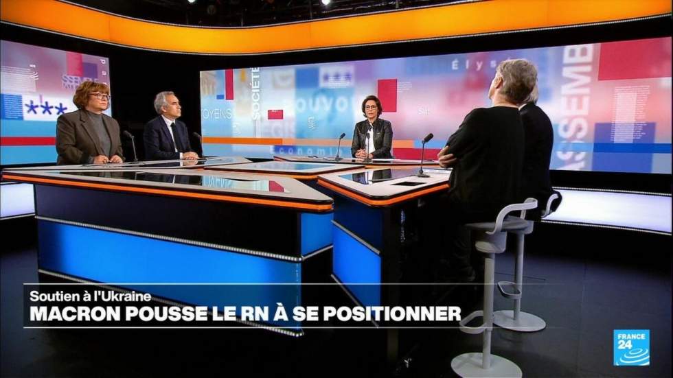 Soutien à l'Ukraine : Emmanuel Macron veut pousser le RN à se positionner Soutien à l'Ukraine : Emmanuel Macron veut pousser le RN à se positionner