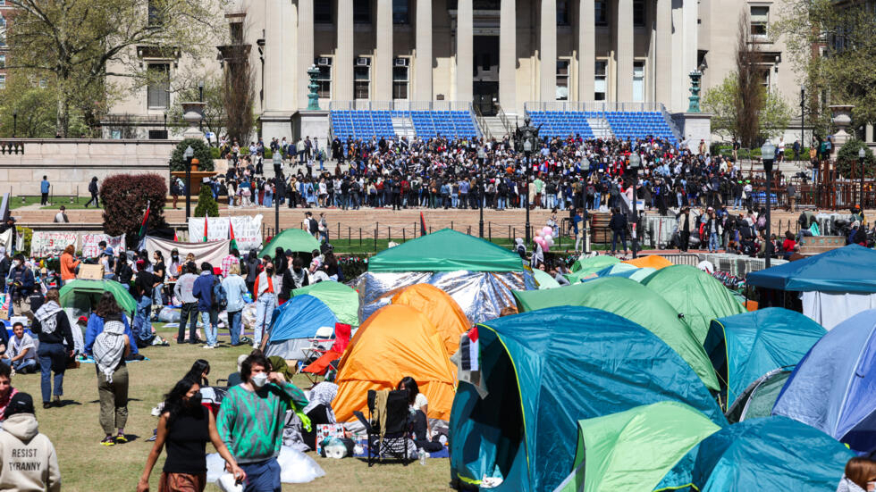 Regain de tensions autour de manifestations pro-palestiniennes sur les campus américains Regain de tensions autour de manifestations pro-palestiniennes sur les campus américains