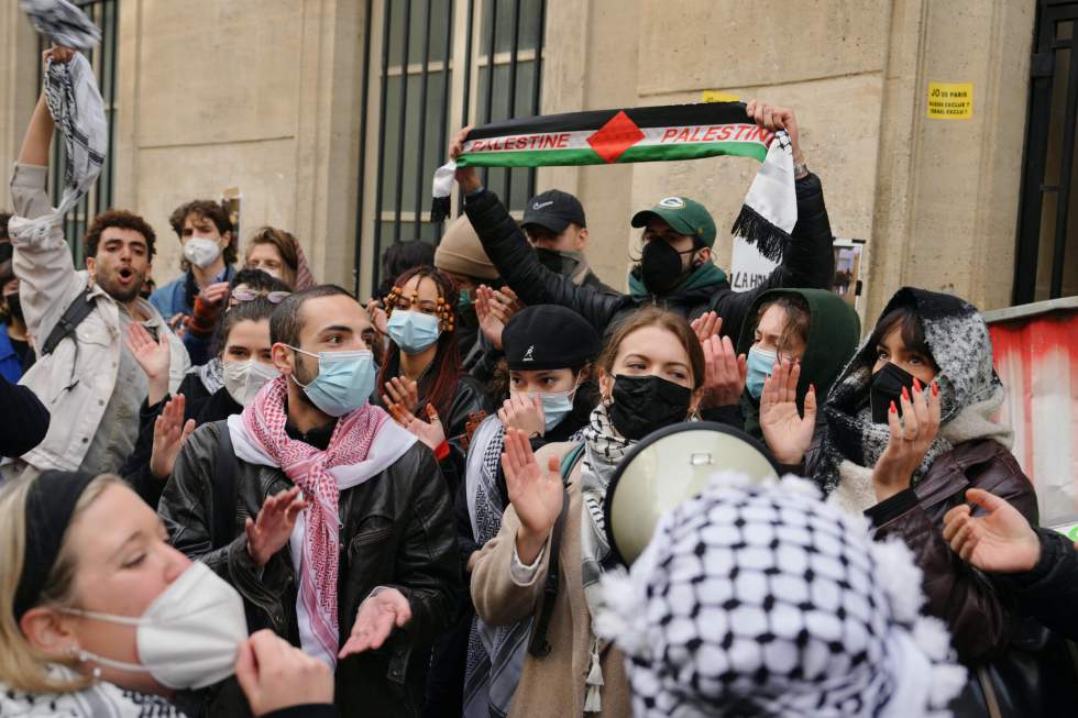 Un face à face tendu en dehors de Sciences Po Paris sur fond de mobilisation propalestinienne