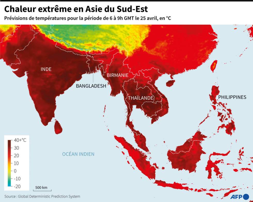 L'Asie du Sud-Est toujours accablée par une chaleur extrême