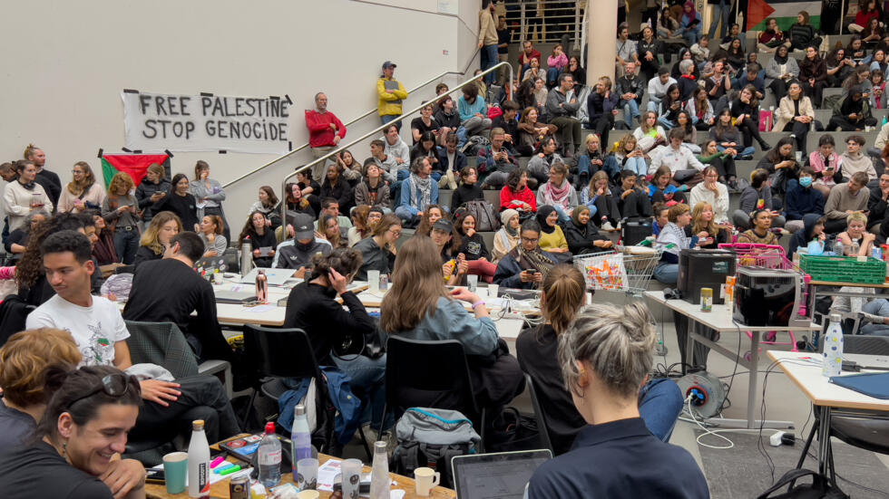 Les rassemblements étudiants en soutien aux Palestiniens gagnent les campus européens