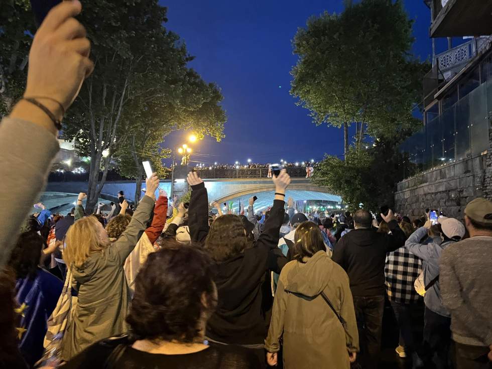 Manifestations en Géorgie : "Je n’ai pas peur, je reviendrai tant que la loi russe ne sera pas rejetée"