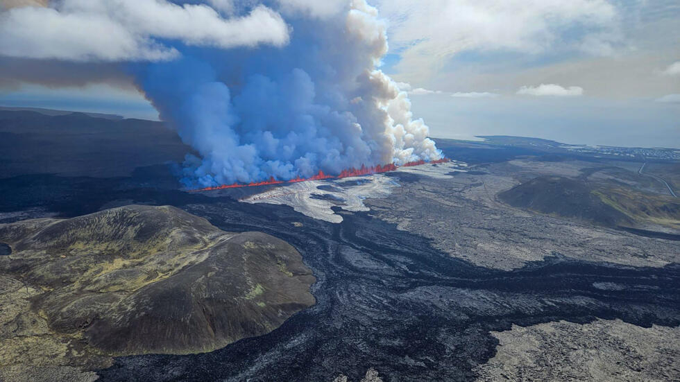 Islande : une nouvelle éruption volcanique sur la péninsule de Reykjanes