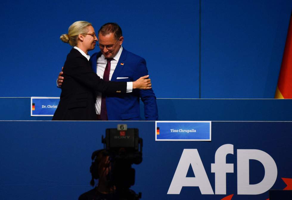 En Allemagne, des policiers blessés en marge d'un congrès du parti d'extrême droite AfD En Allemagne, des policiers blessés en marge d'un congrès du parti d'extrême droite AfD