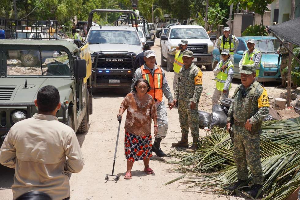 L'ouragan Béryl perd en intensité à l'approche de l'État du Quintana Roo au Mexique