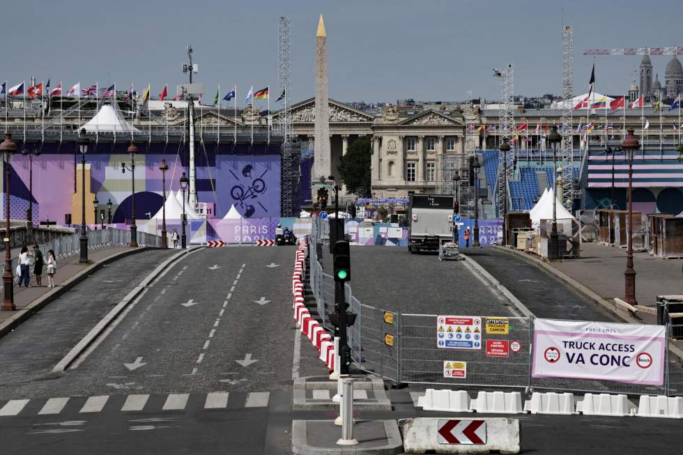 En images : Paris peaufine ses derniers préparatifs à deux jours de l'ouverture des JO 2024