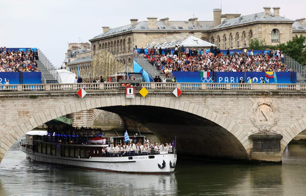 En images : les grands moments de la cérémonie d'ouverture des JO 2024 à Paris En images : les grands moments de la cérémonie d'ouverture des JO 2024 à Paris