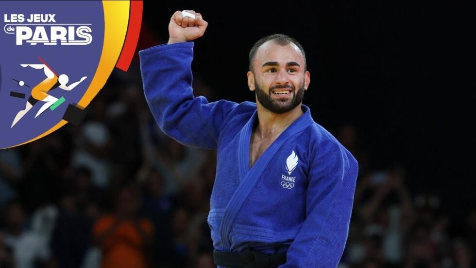 JO 2024 : Luka Mkheidze, l'ancien réfugié géorgien remporte l'argent pour la France