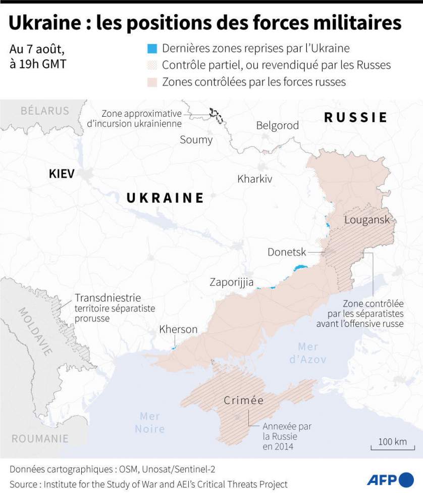 En Russie, poursuite des combats dans la région de Koursk après une percée ukrainienne