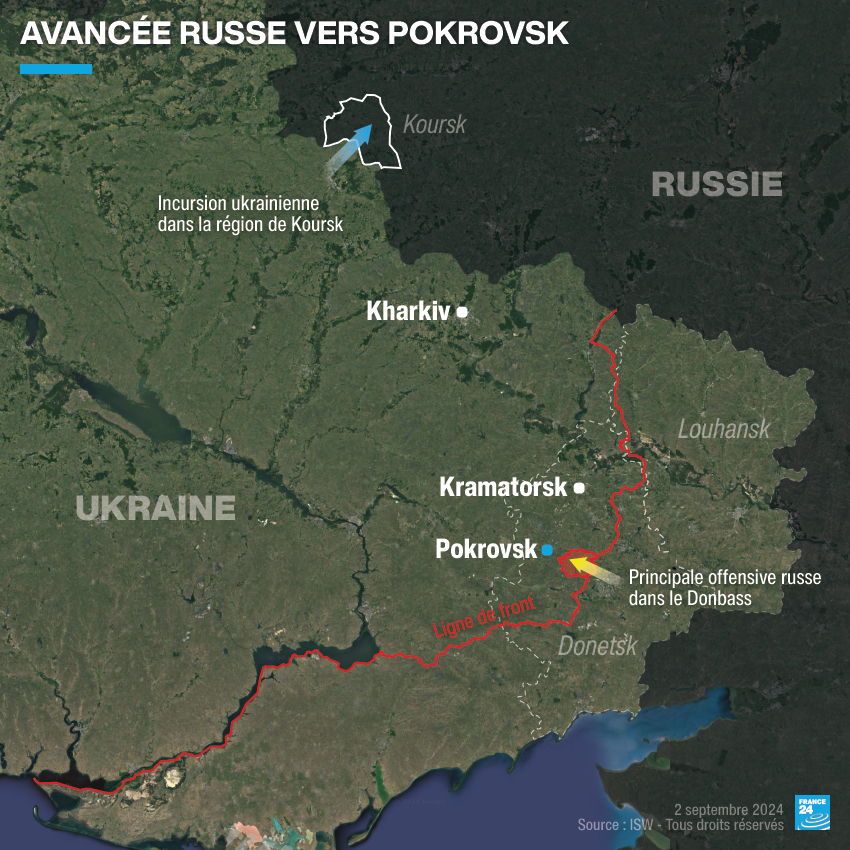 Pourquoi l’incursion à Koursk n’a pas calmé les ardeurs russes dans le Donbass