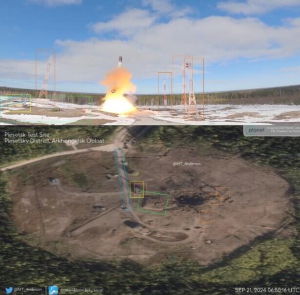 Un missile nucléaire intercontinental provoque une explosion sur une base militaire russe