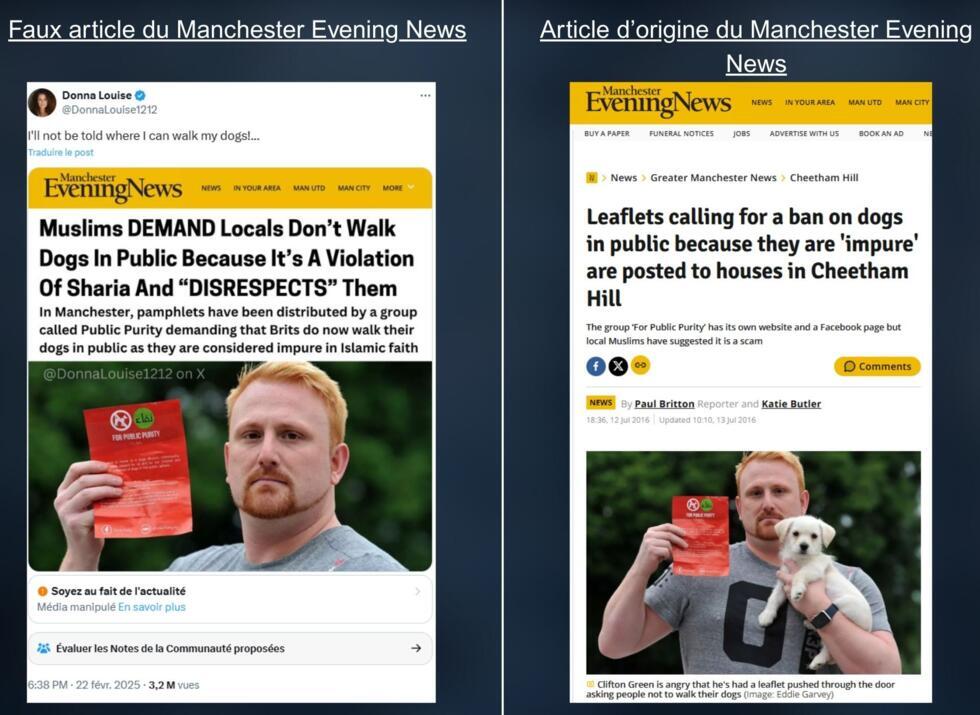 Affiches "islamistes" contre les chiens : itinéraire d'une ancienne intox au Royaume-Uni et au Canada Affiches "islamistes" contre les chiens : itinéraire d'une ancienne intox au Royaume-Uni et au Canada