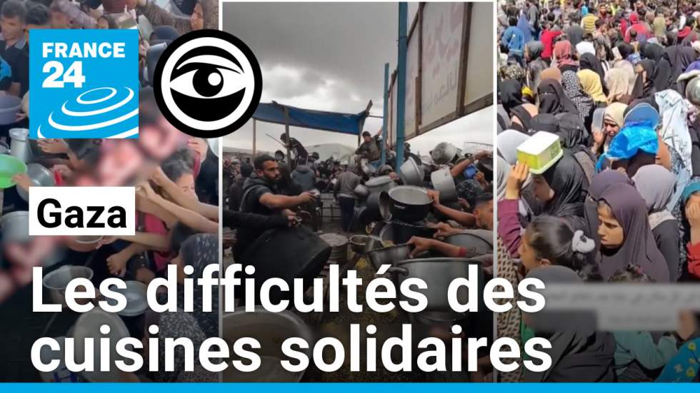 Gaza : les "cuisines solidaires" se raréfient et n'échappent pas aux bombardements Gaza : les "cuisines solidaires" se raréfient et n'échappent pas aux bombardements
