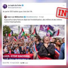 Pourquoi Jean-Luc Mélenchon est accusé à tort d'avoir publié une image générée par IA Pourquoi Jean-Luc Mélenchon est accusé à tort d'avoir publié une image générée par IA