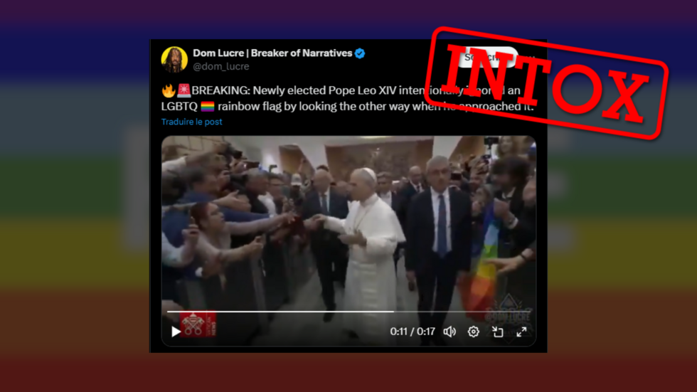 Le pape Léon XIV a-t-il volontairement ignoré un drapeau LGBT ? Le pape Léon XIV a-t-il volontairement ignoré un drapeau LGBT ?