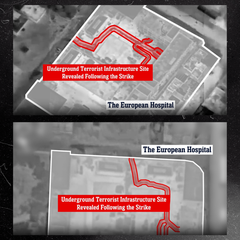 Hôpital européen de Gaza : que sait-on des images de "souterrains" publiées par l'armée israélienne ? Hôpital européen de Gaza : que sait-on des images de "souterrains" publiées par l'armée israélienne ?