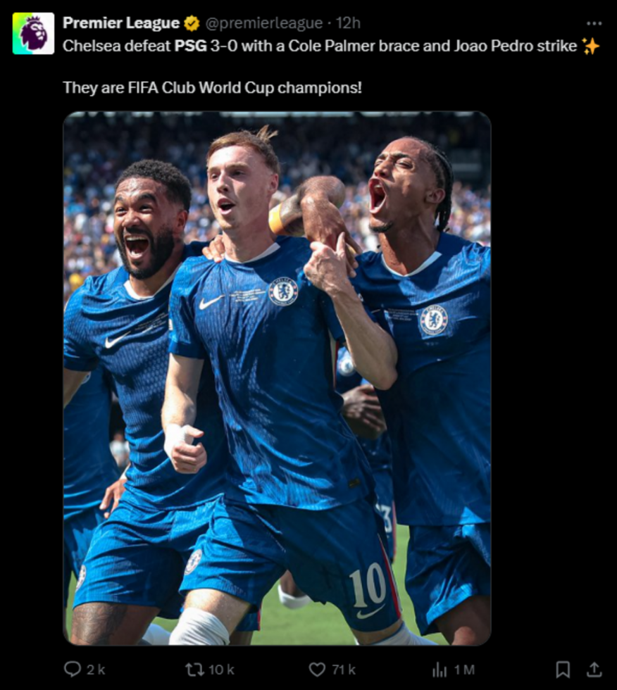 PSG battu par Chelsea, les Bleues en quarts, Sinner sacré à Wimbledon : les infos sport du week-end PSG battu par Chelsea, les Bleues en quarts, Sinner sacré à Wimbledon : les infos sport du week-end