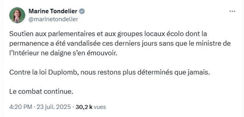 Loi Duplomb : des locaux politiques pris pour cible par des agriculteurs