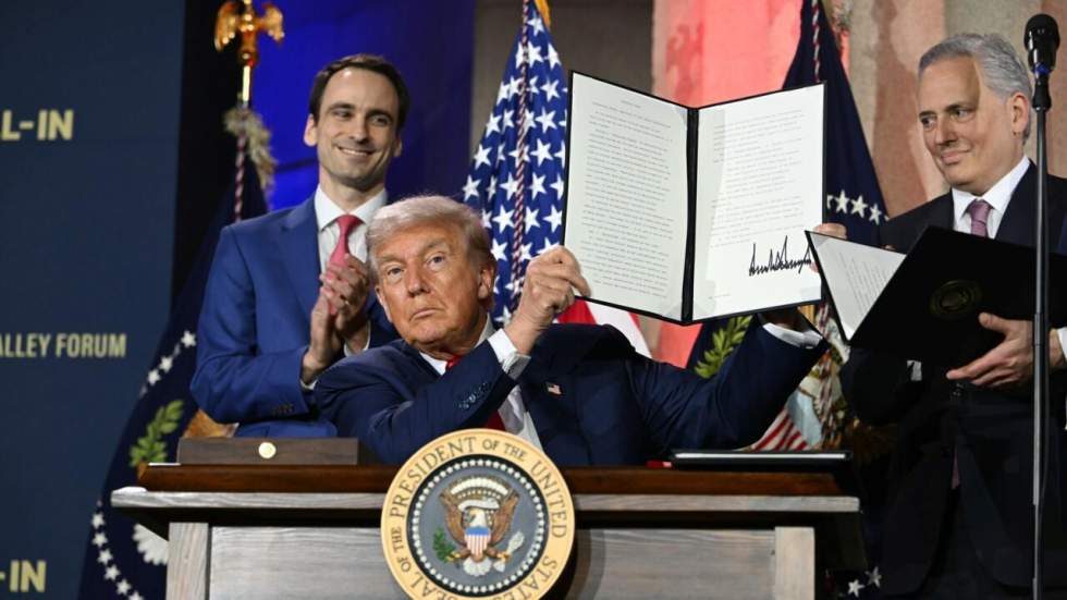 Donald Trump annonce un plan d'action pour une IA américaine sans entrave Donald Trump annonce un plan d'action pour une IA américaine sans entrave