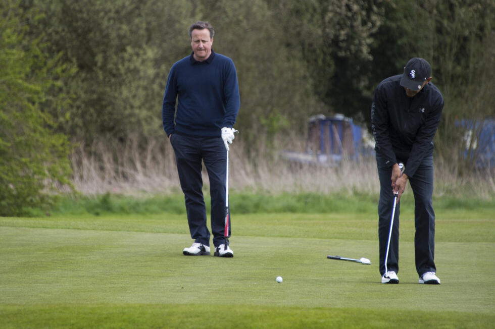 Du green à la table des négociations, Donald Trump fait swinger la "diplomatie du golf" Du green à la table des négociations, Donald Trump fait swinger la "diplomatie du golf"