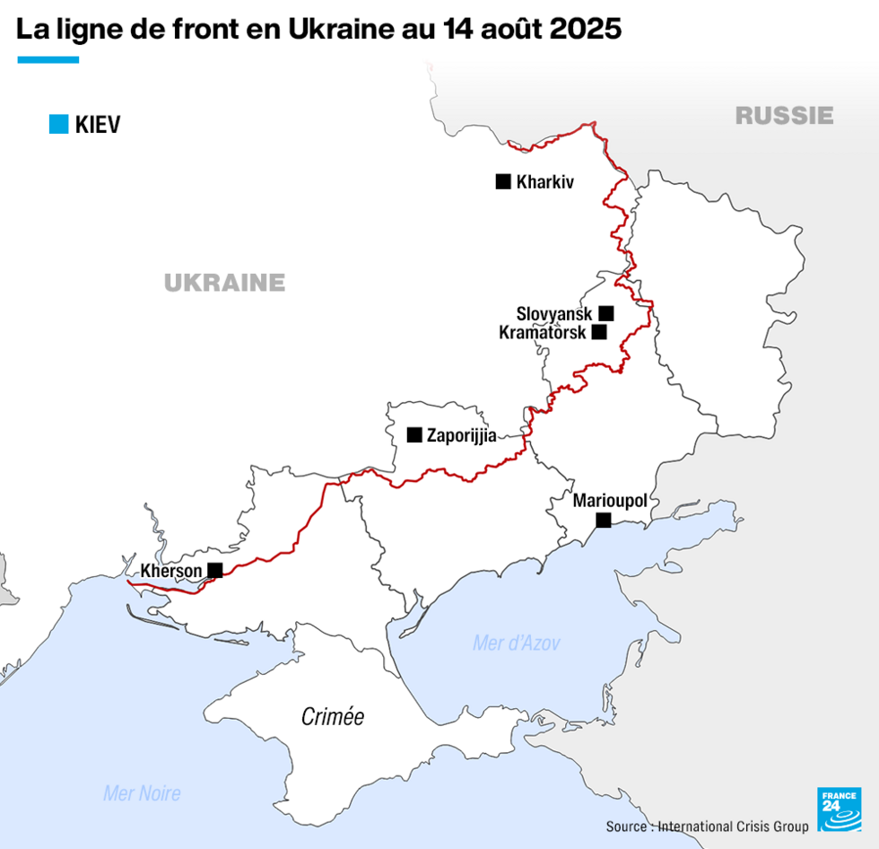 Les territoires ukrainiens sous contrôle russe au cœur du sommet Trump-Poutine